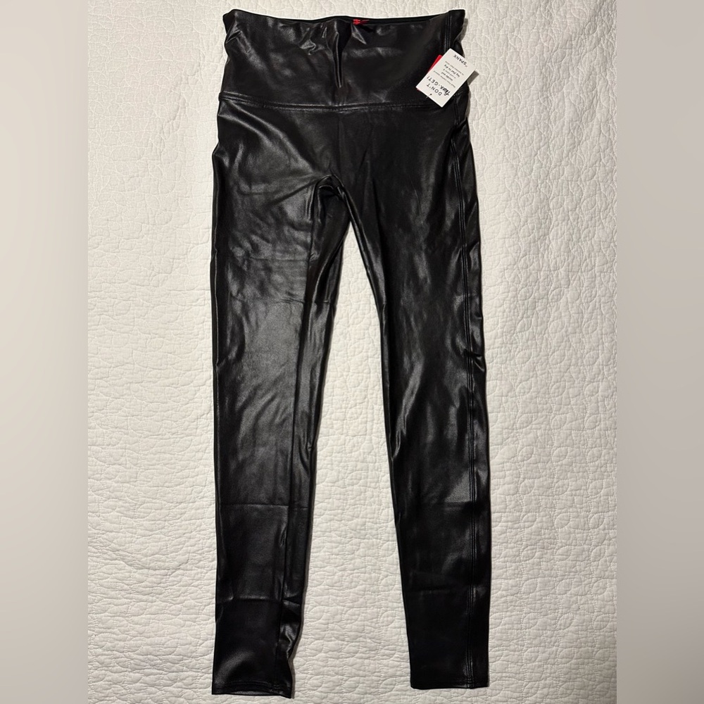 Spanx Faux Leather Black Legging - never worn, tags still on